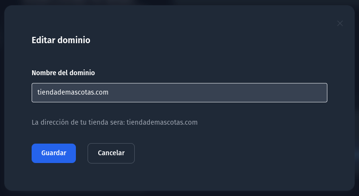 Dominio personalizado