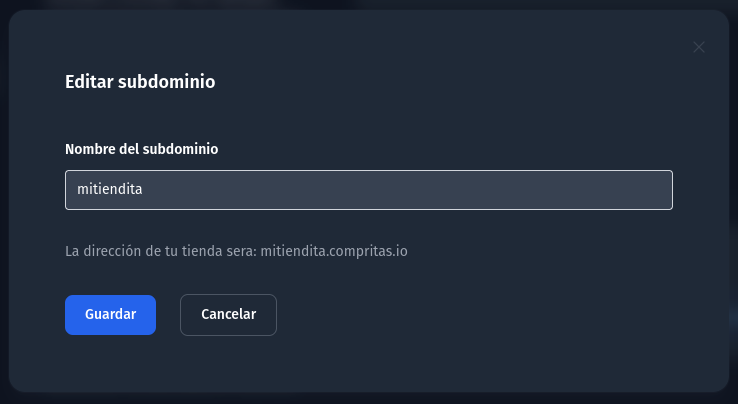 Subdominio personalizado